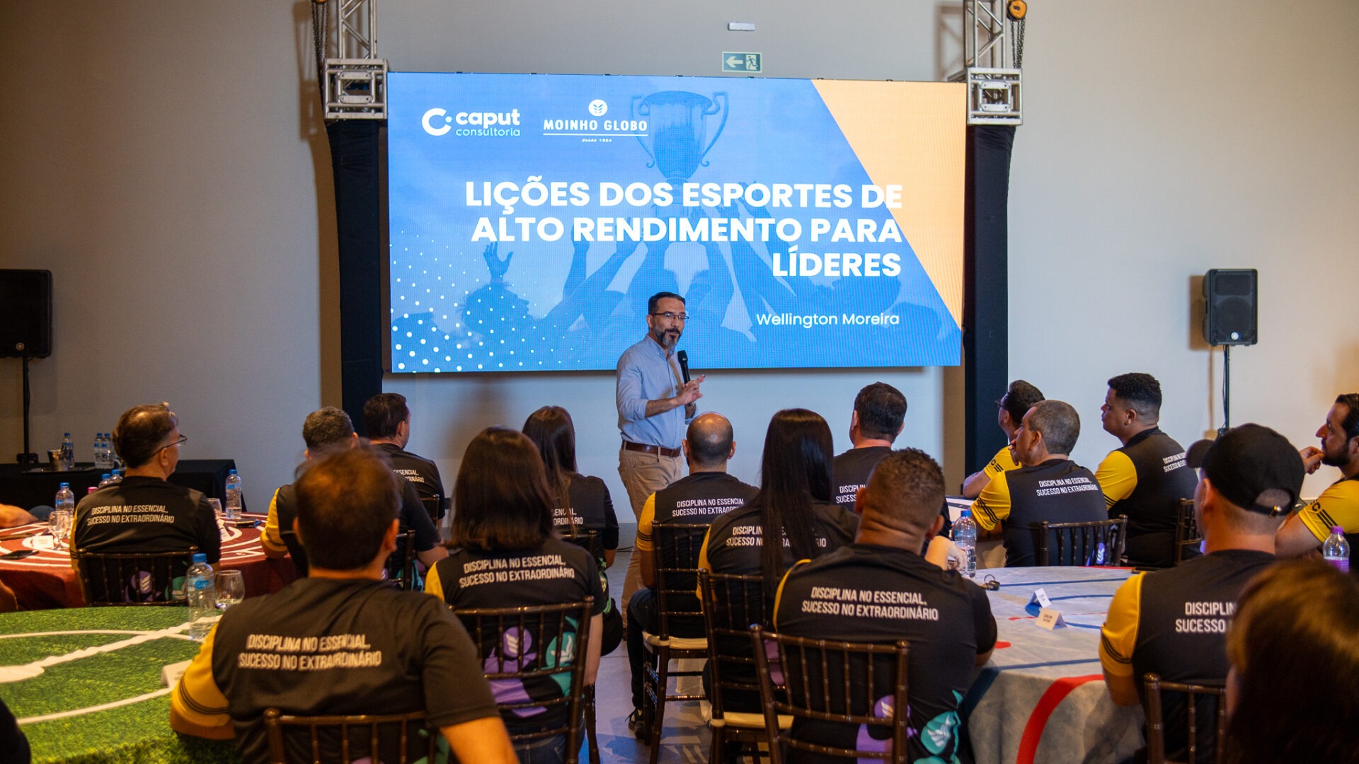 Moinho Globo conecta esporte e liderança em palestra para seus líderes